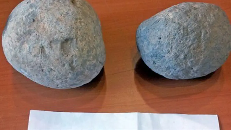 Ancient sling stones