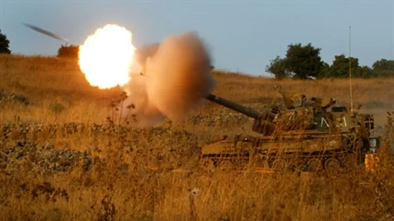 IDF artillery fire (illustration)