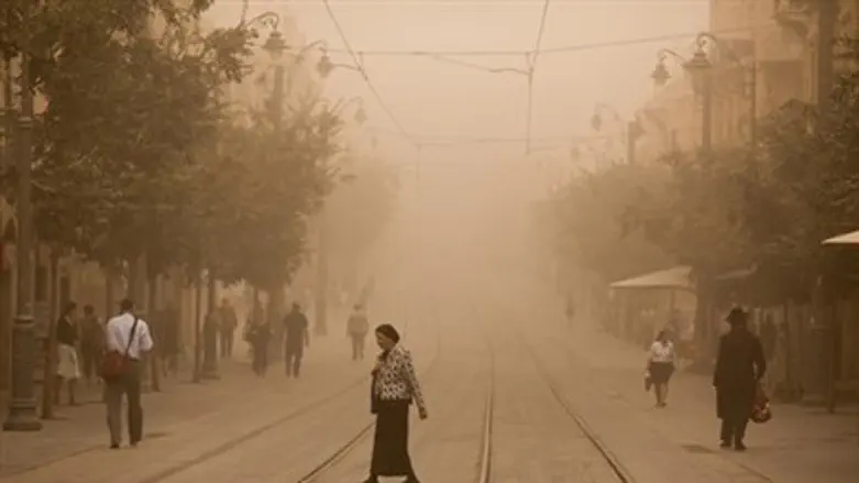Sandstorm in Jerusalem