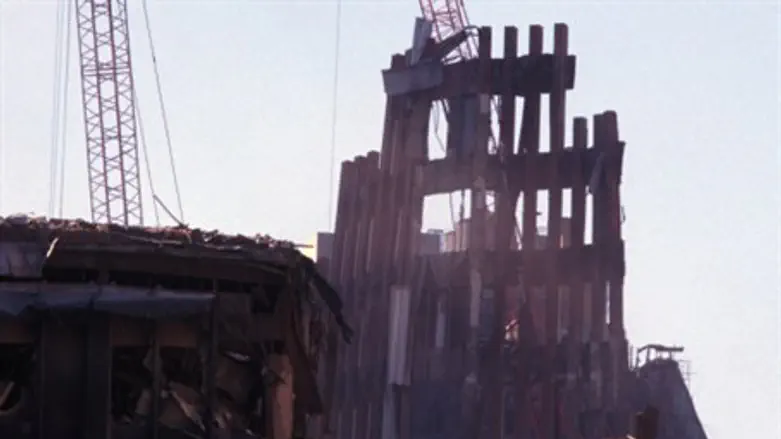 Ruins of the Twin Towers of the World Trade Center