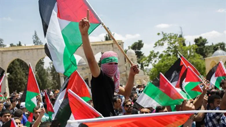Arab protest at Al-Aqsa Mosque, Temple Mount