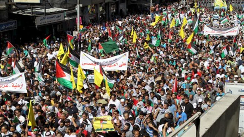 Pro-Palestinian rally in Jordan (file)