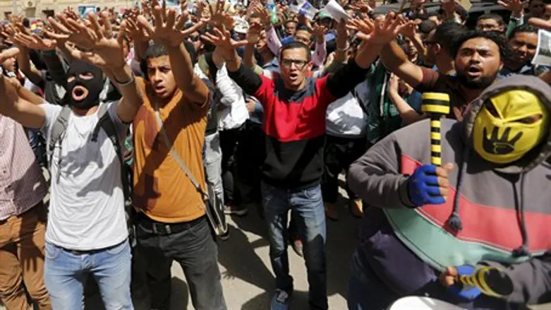 Muslim Brotherhood protesters in Cairo