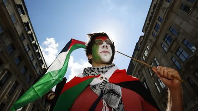 Pro-Palestinian activist in London (file)