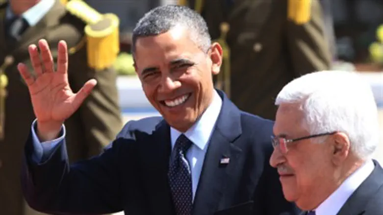 Barack Obama and Mahmoud Abbas