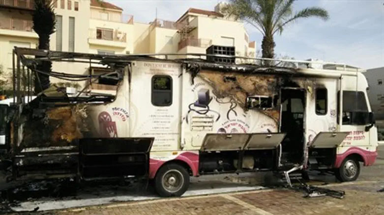 The burnt mitzvah tank