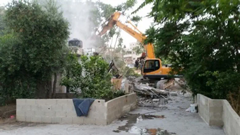 Demolition of illegal Arab buildings in Jerusalem