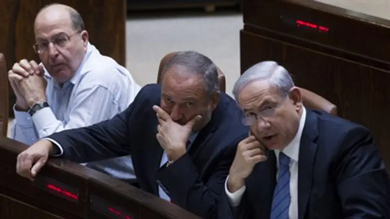 Liberman, Netanyahu, and Yaalon