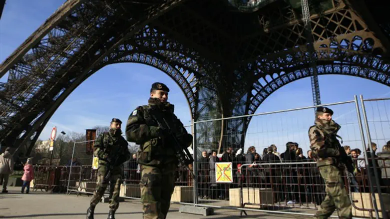 French security forces in Paris (file)