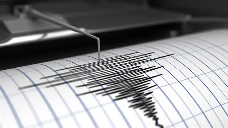 Earthquake on seismograph