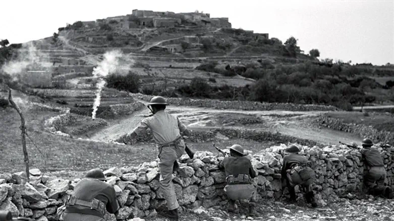 Israeli troops fight off Arab forces in Galilee 1948