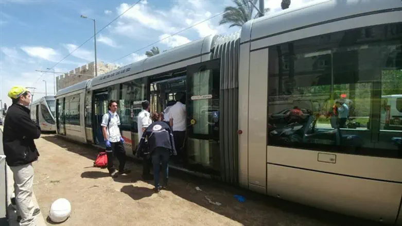 Scene of Jerusalem's light rail attack