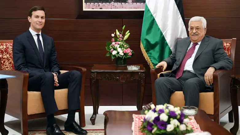 Jared Kushner and Mahmoud Abbas