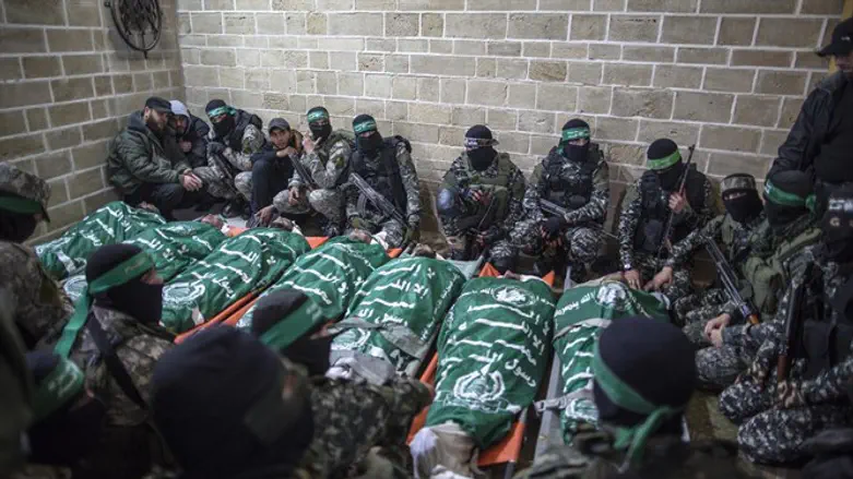 Hamas buries terrorists killed in terror tunnel collapse