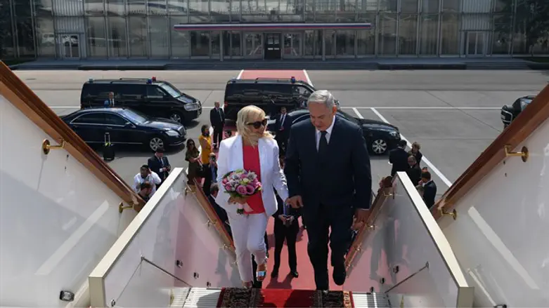 PM Netanyahu and his wife Sara leave Moscow for Israel