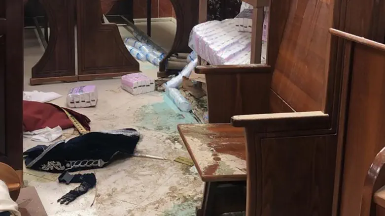 Synagogue desecration in Kiryat Yovel