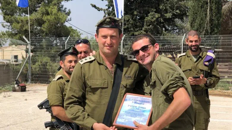 Col. David Shapira and Naftali Stubin