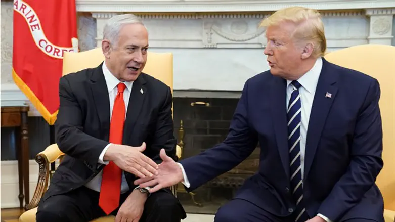 Donald Trump and Binyamin Netanyahu meet in White House