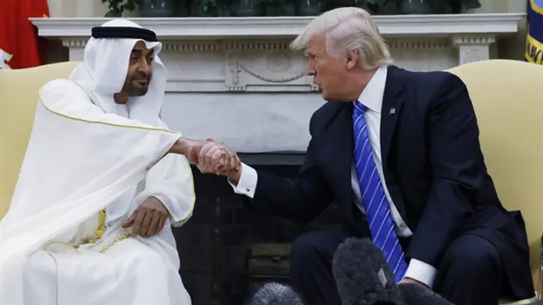 Trump meets with UAE president Sheikh Mohammed bin Zayed al-Nahyan