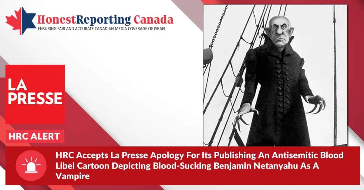 Netanyahu as Nosferatu