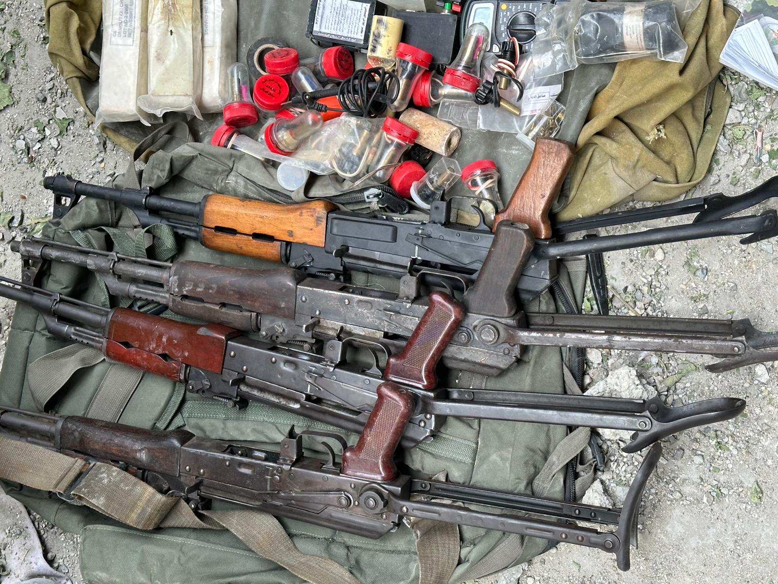 Weapons located near a mosque