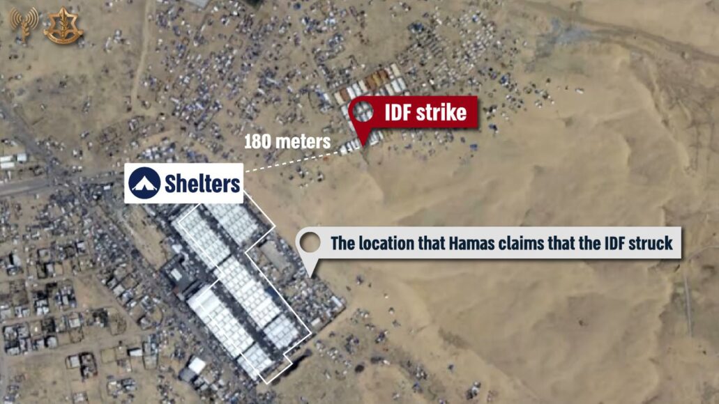 IDF strike distance from shelters