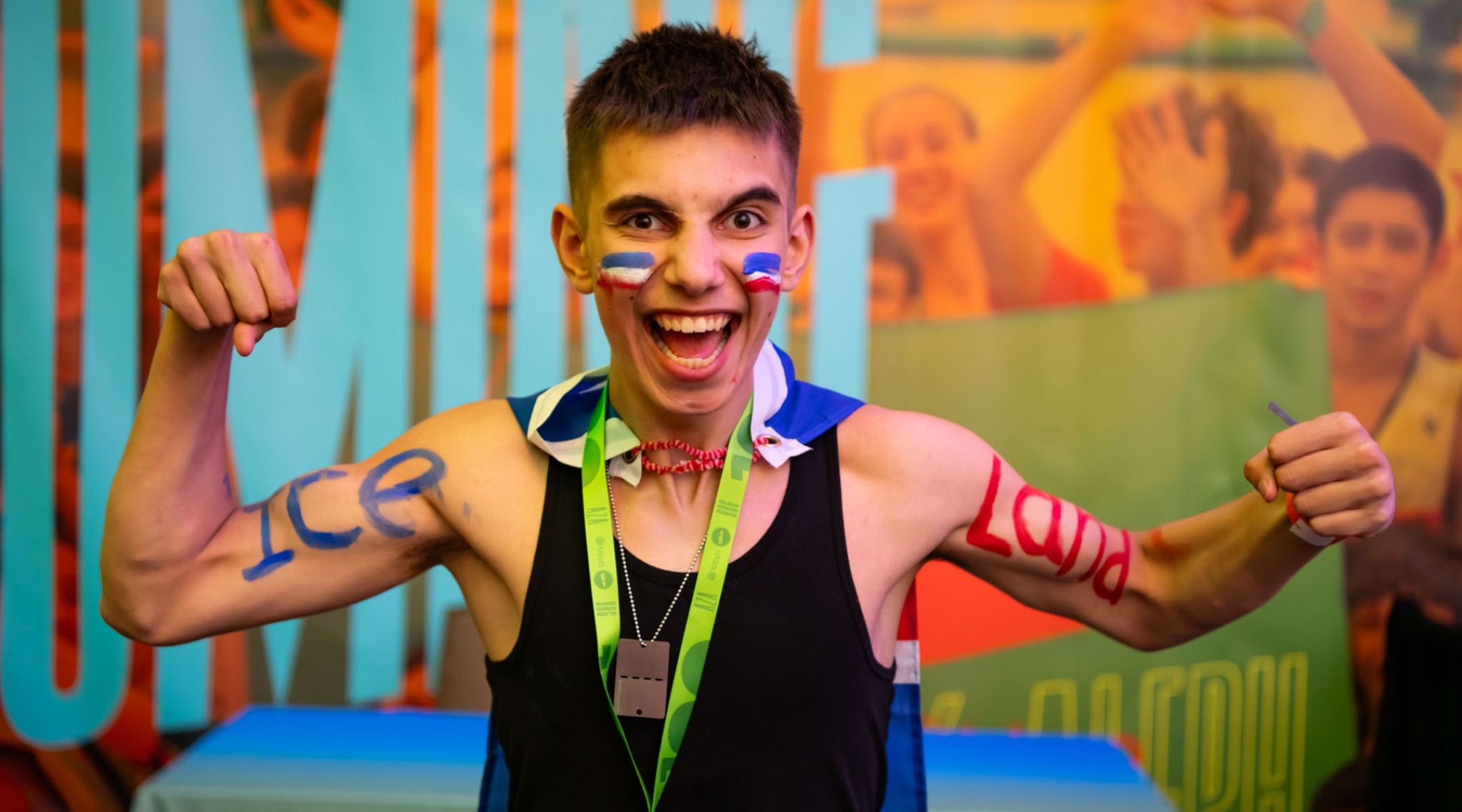 Elias Joaquin Burgos attended BBYO's convention as the only representative from Iceland. Courtesy of BBYO