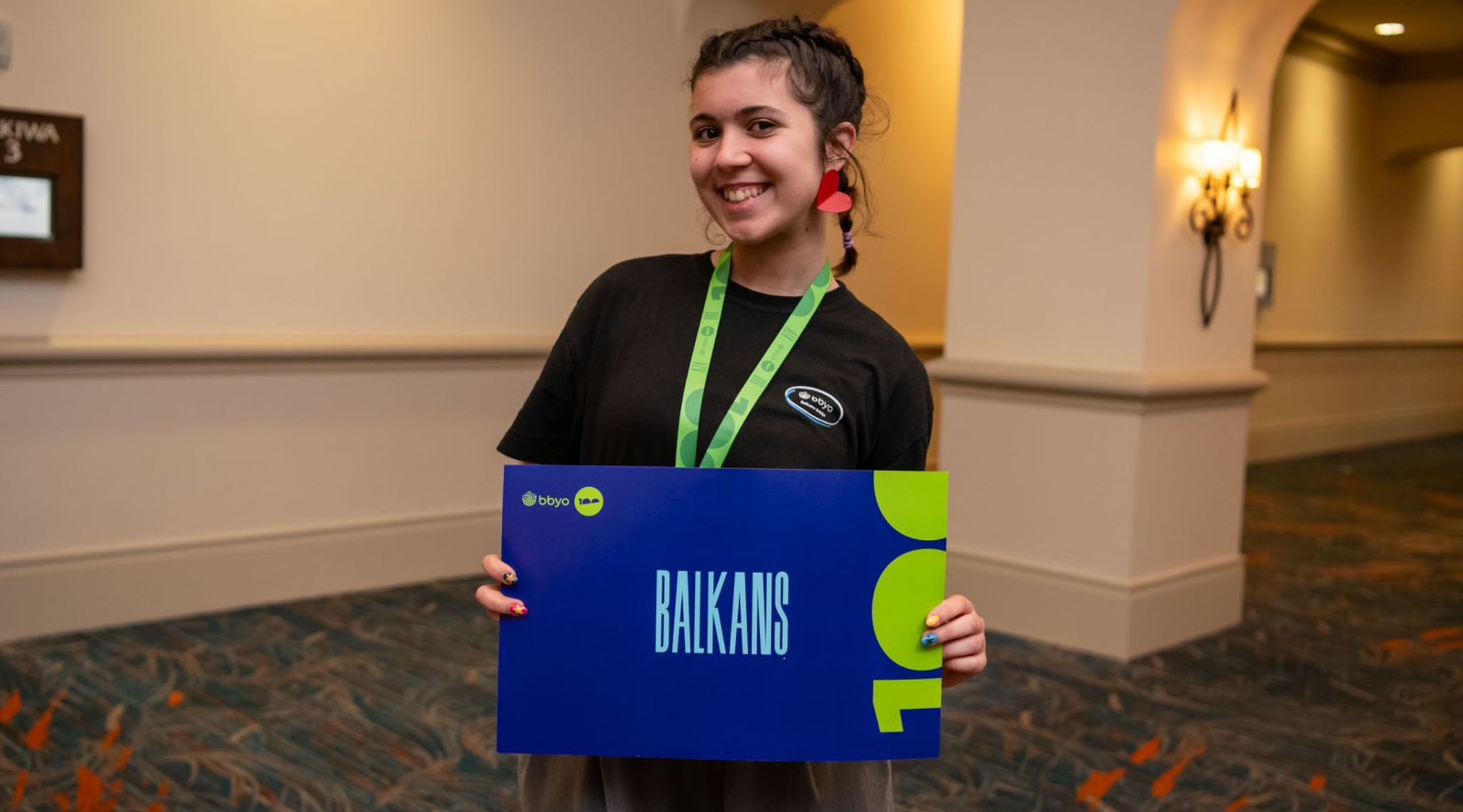 Djordja Kovacevic represented Montenegro at BBYO's event. Courtesy of Kovacevic