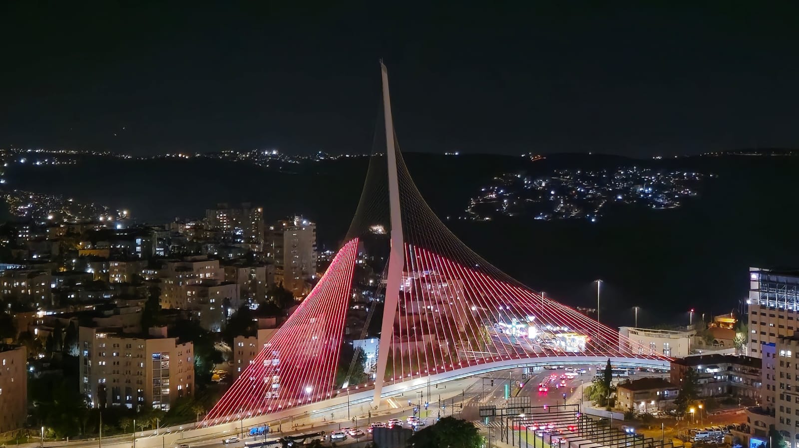 The Chords Bridge in Jerusalem