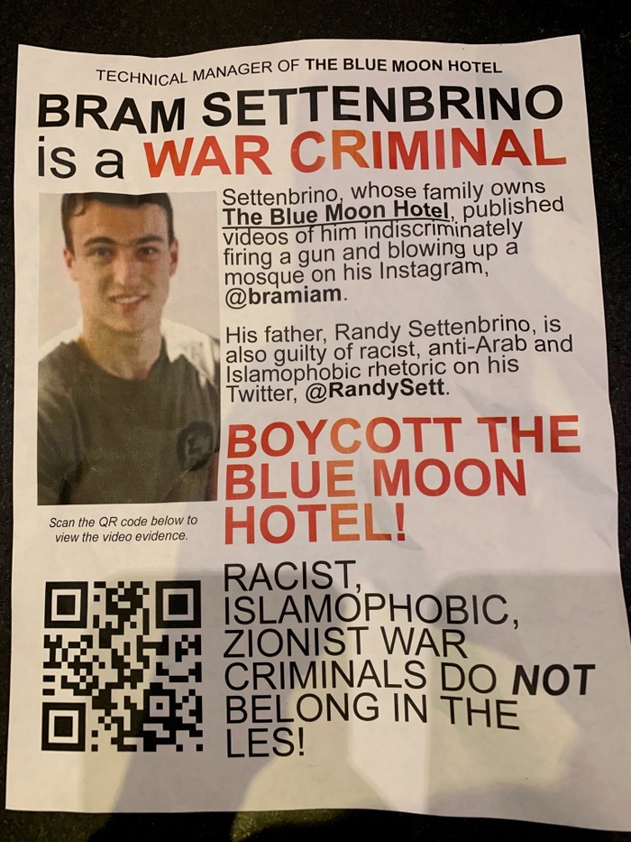Blue Moon boycott poster