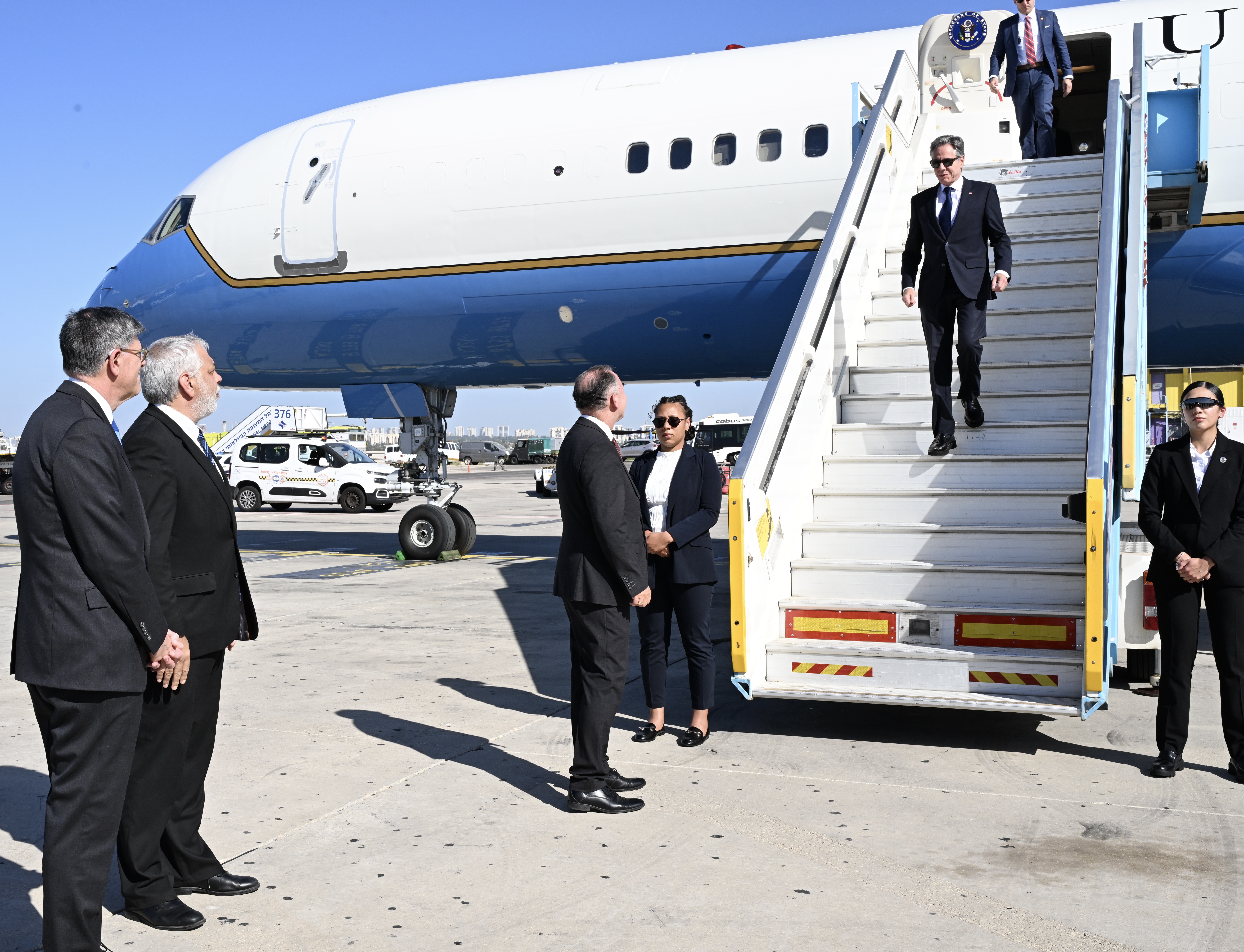 Antony Blinken arrives in Israel