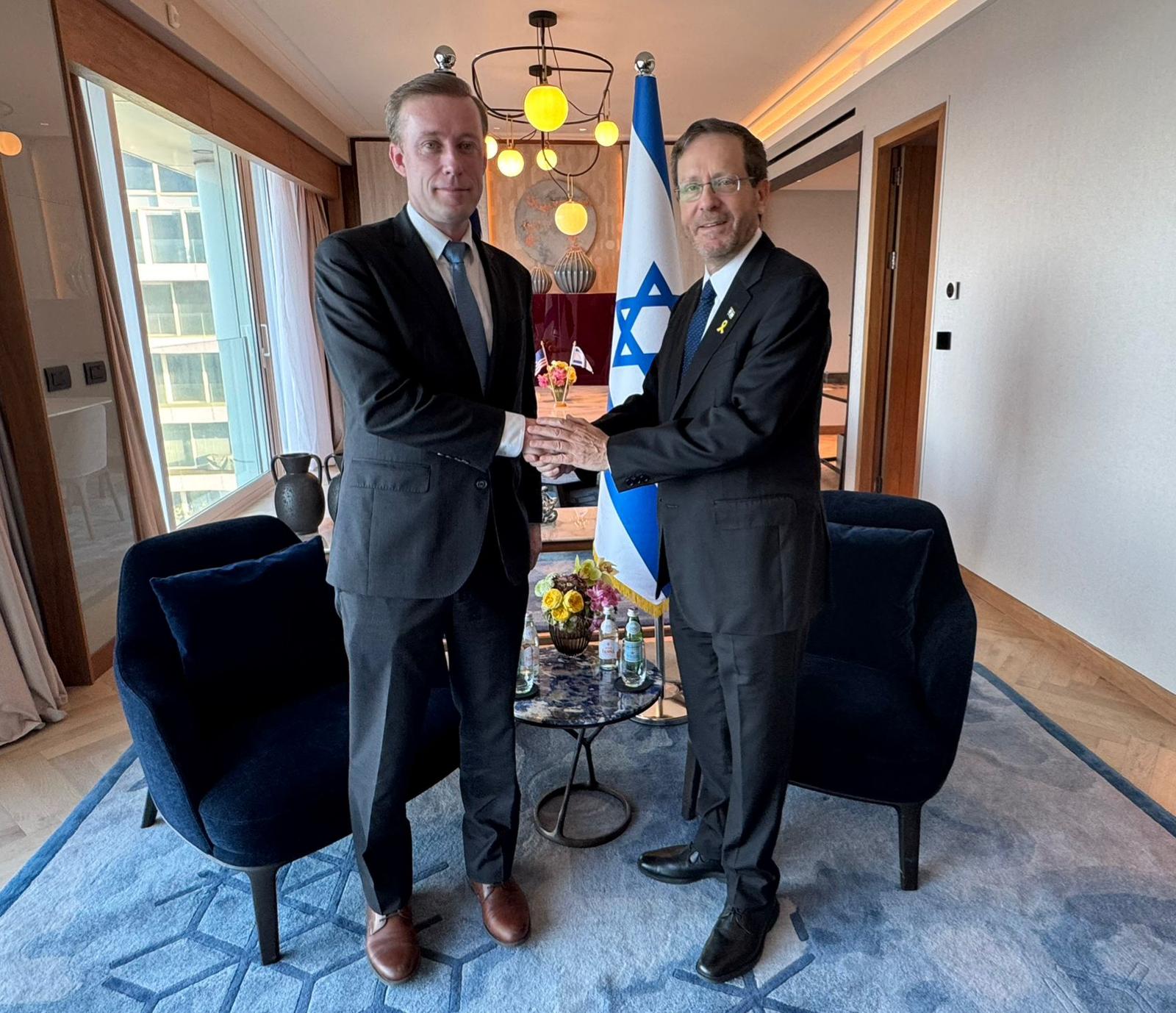 Jake Sullivan with President Isaac Herzog