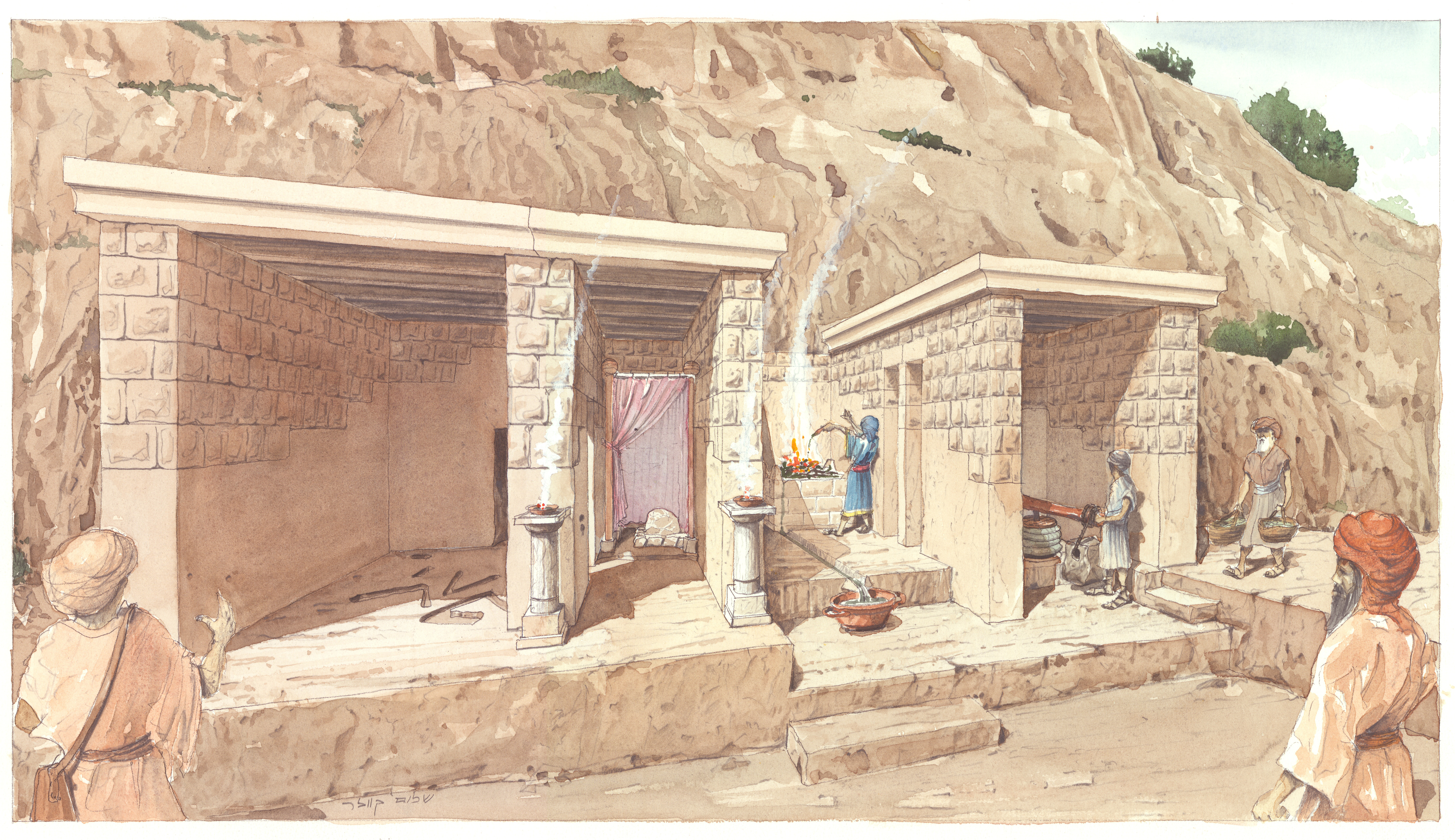 Proposed reconstruction of the structure