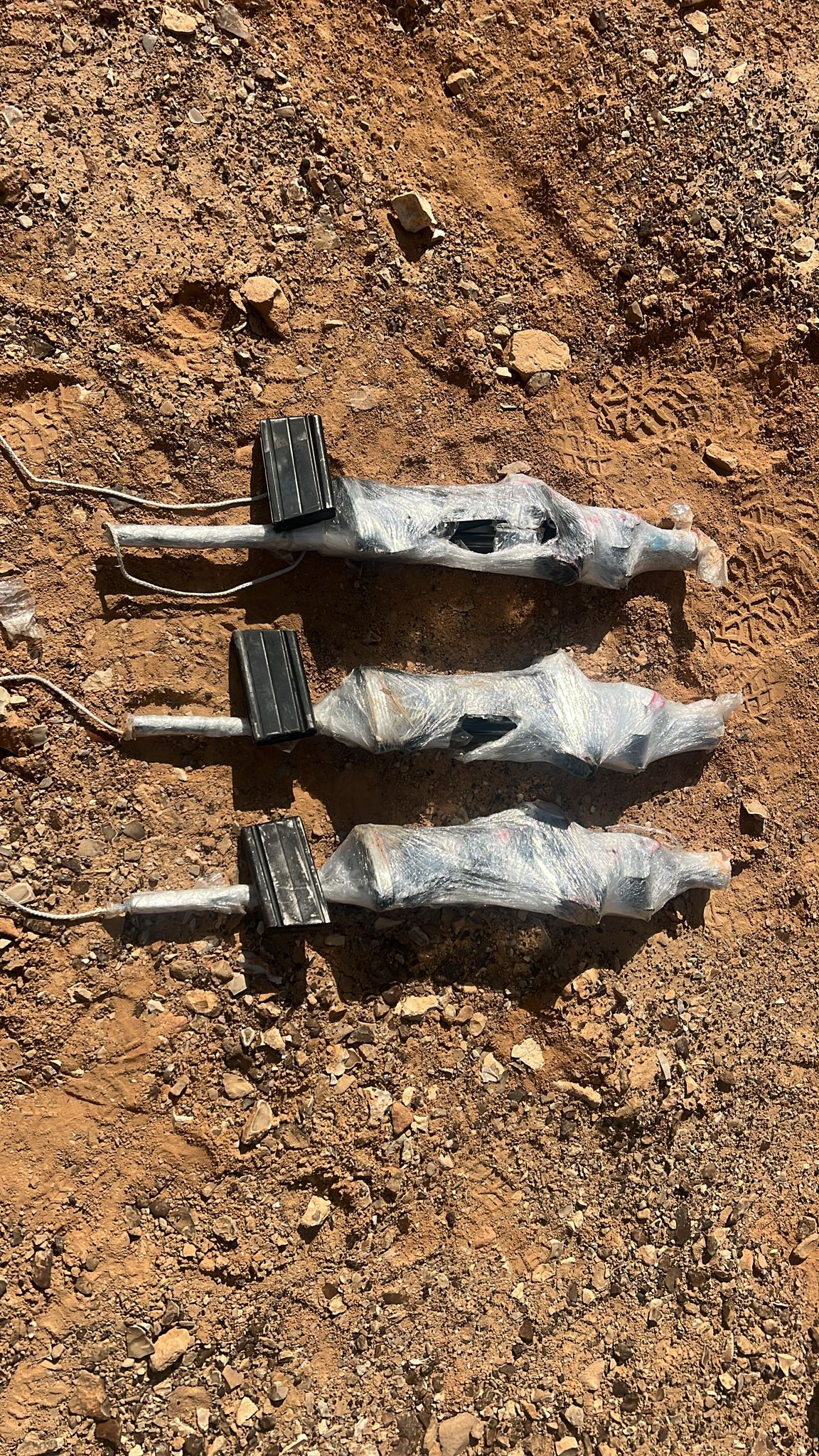 The weapons found on the drone