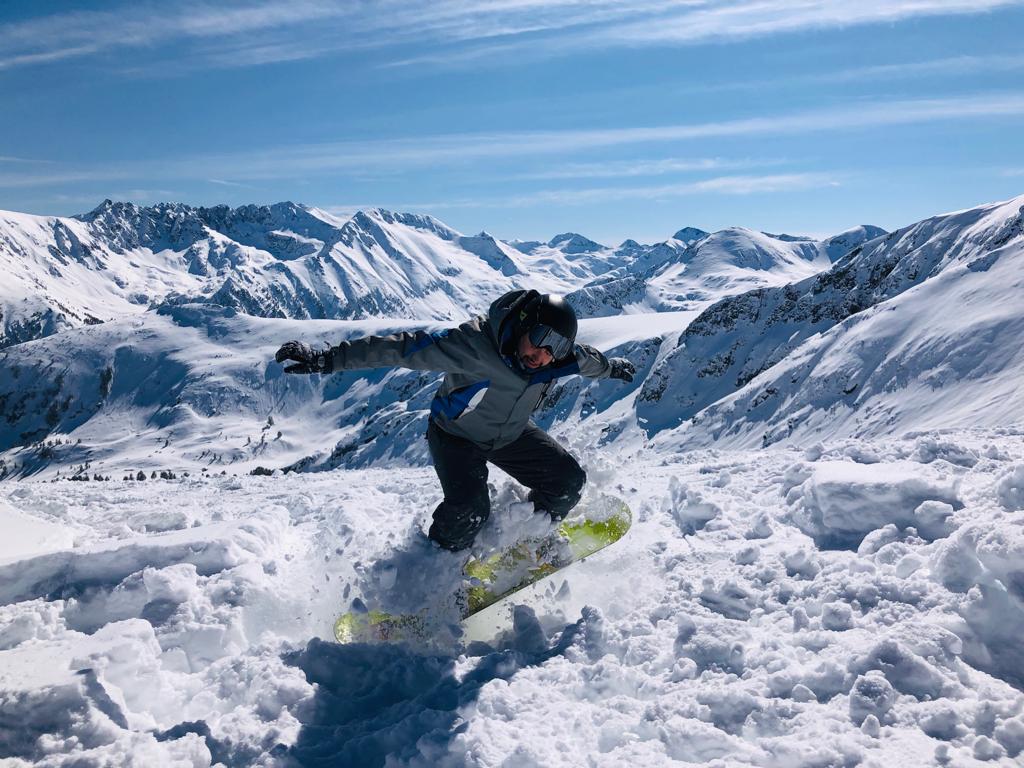 Ariel Wolfstal on a ski trip