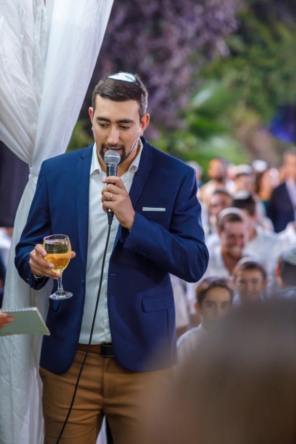 Ariel at his brother's wedding