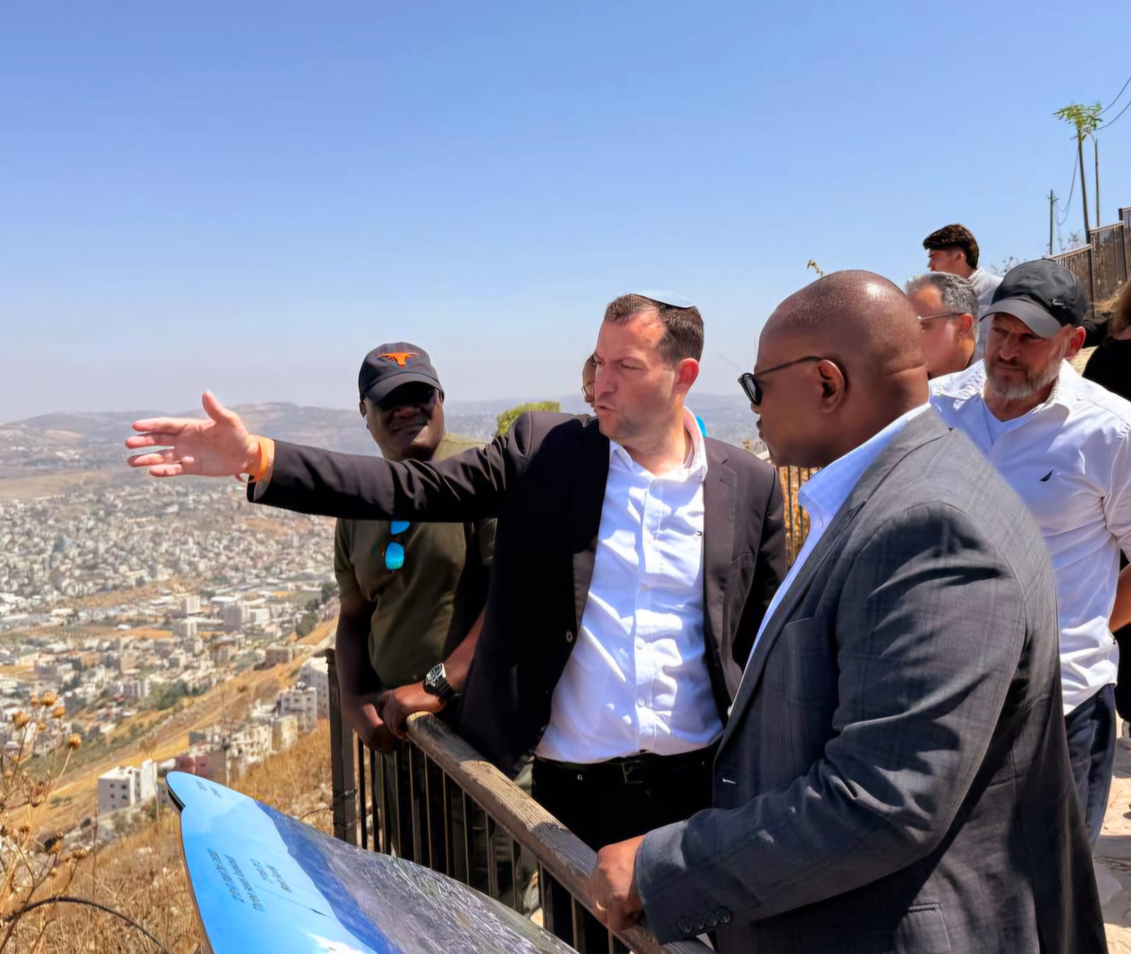 Zambian Foreign Minister makes historic visit to Samaria                                                                                  (Photo: Roi Hadi)