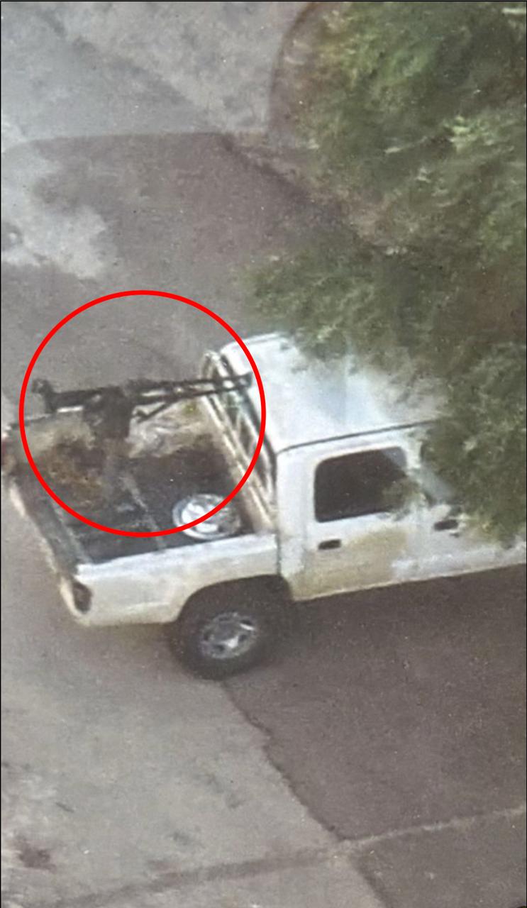 The armed vehicle that was struck