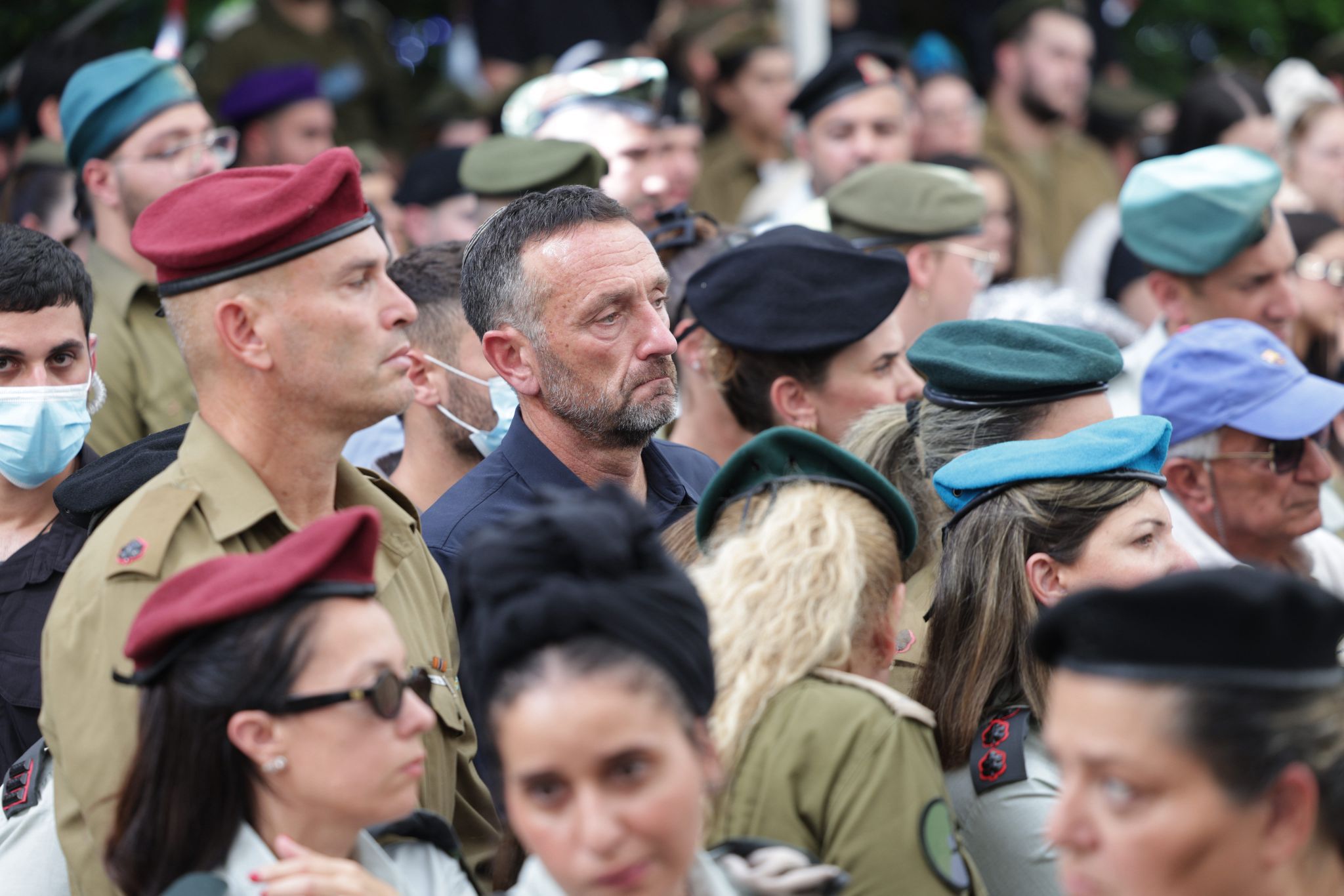 Fomer Chief of Staff Halevi at the funeral