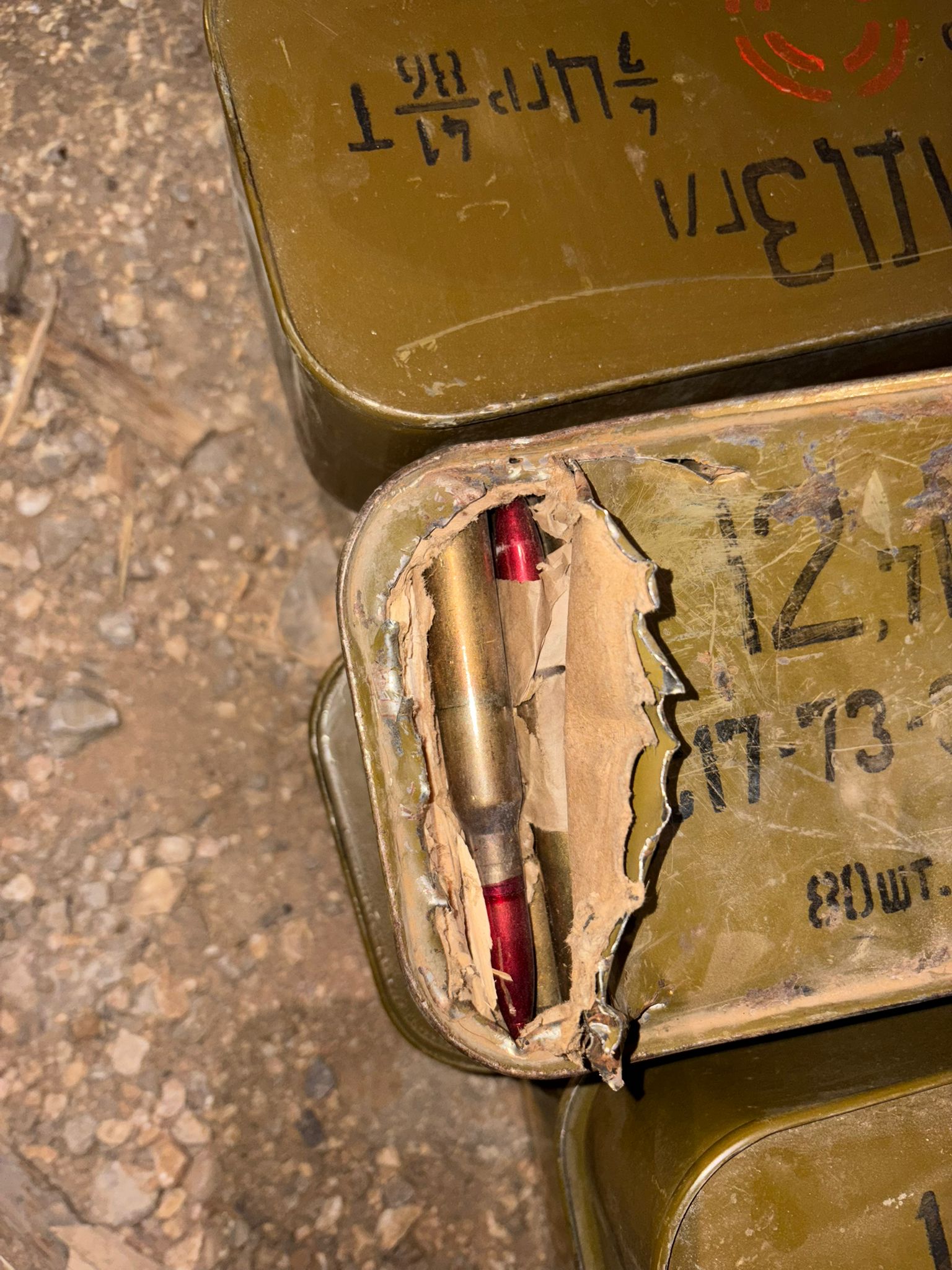 Some of the confiscated weapons