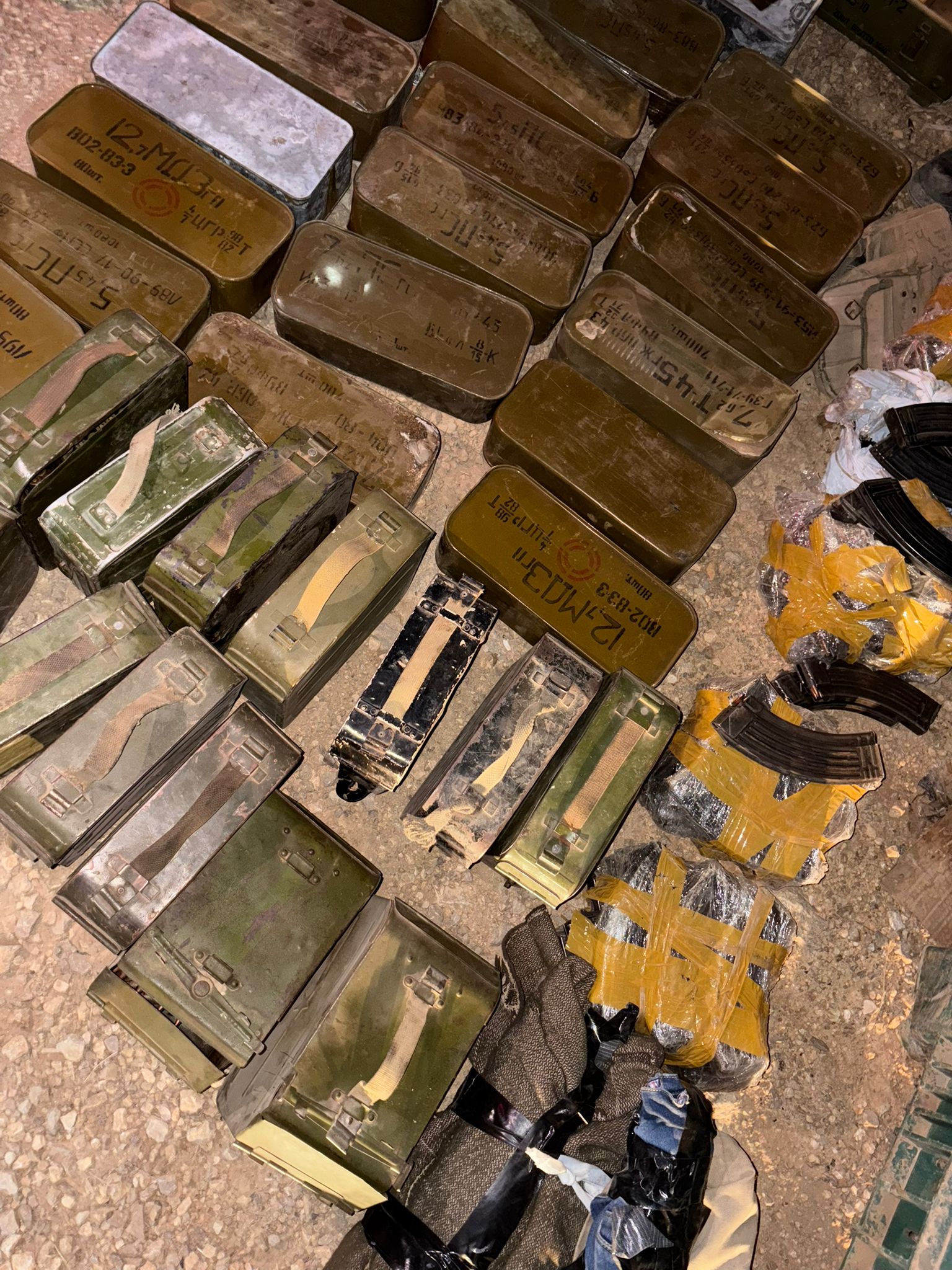 Some of the confiscated weapons