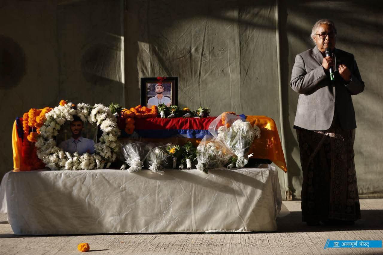 Bipin Joshi's funeral