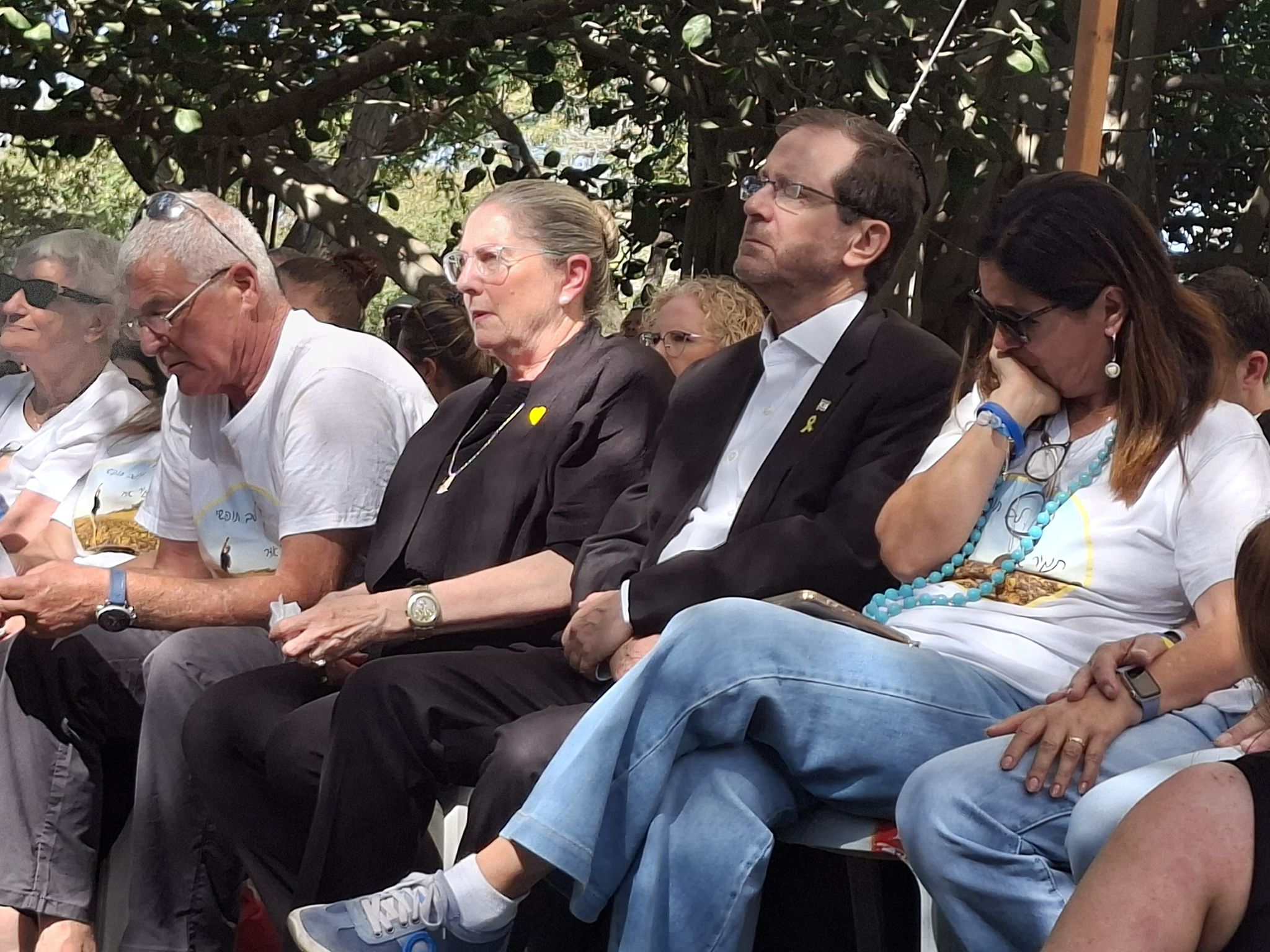 President Herzog at the funeral