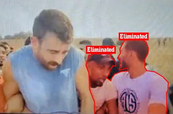 Two of the terrorists abducting Avinatan Or