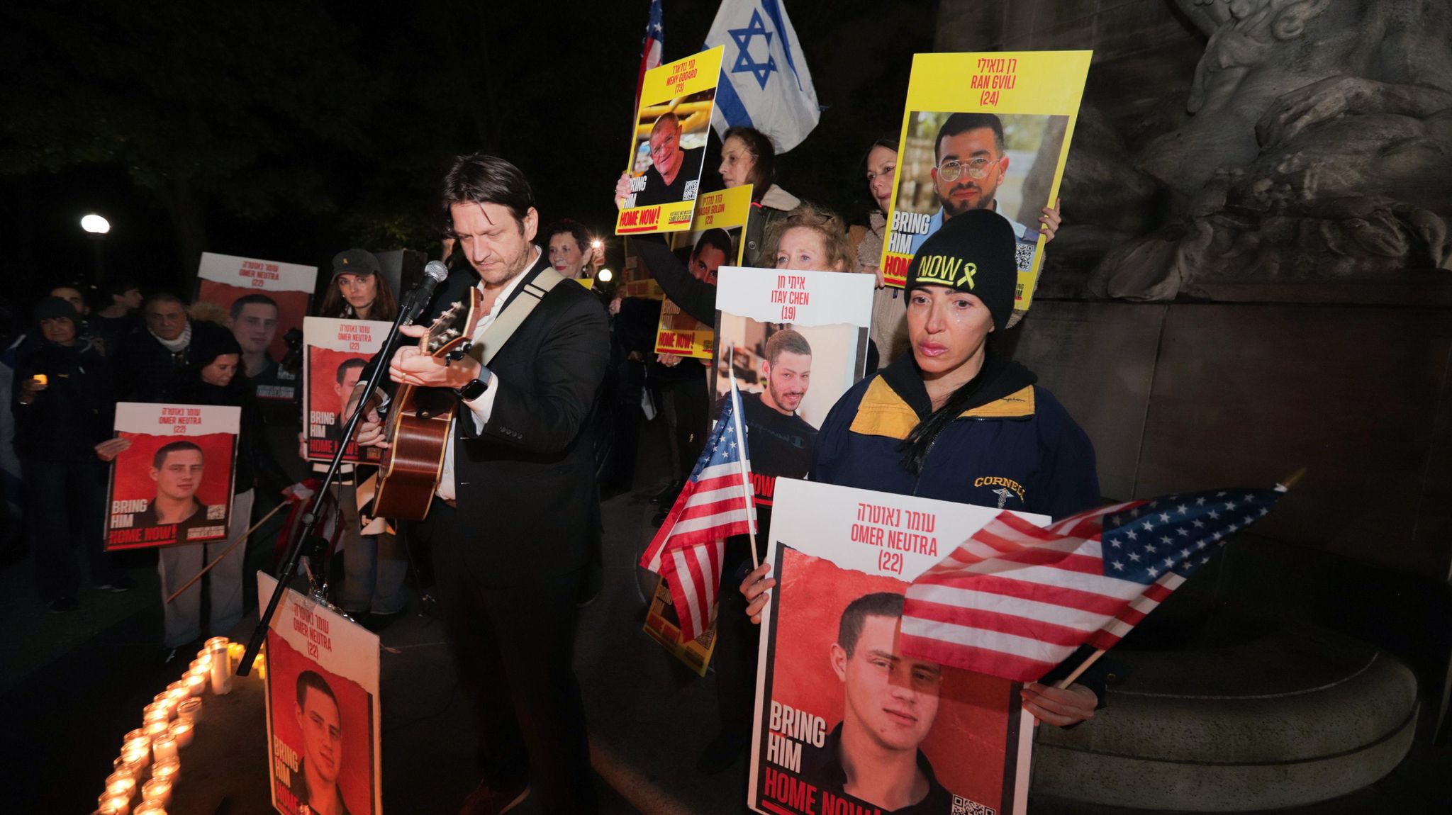 Vigil for Omer Neutra in NYC