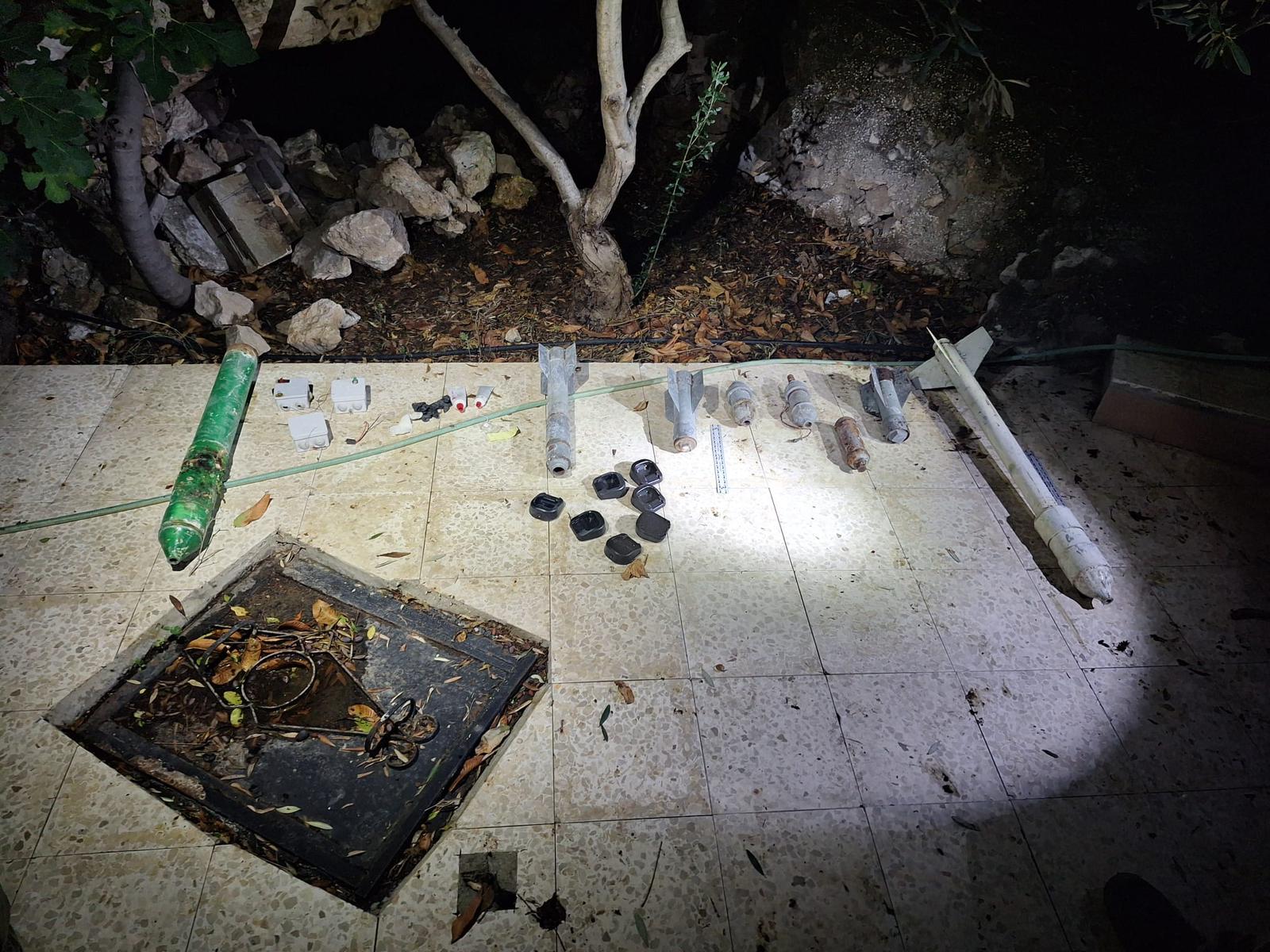 Weaponry that was found in the operation