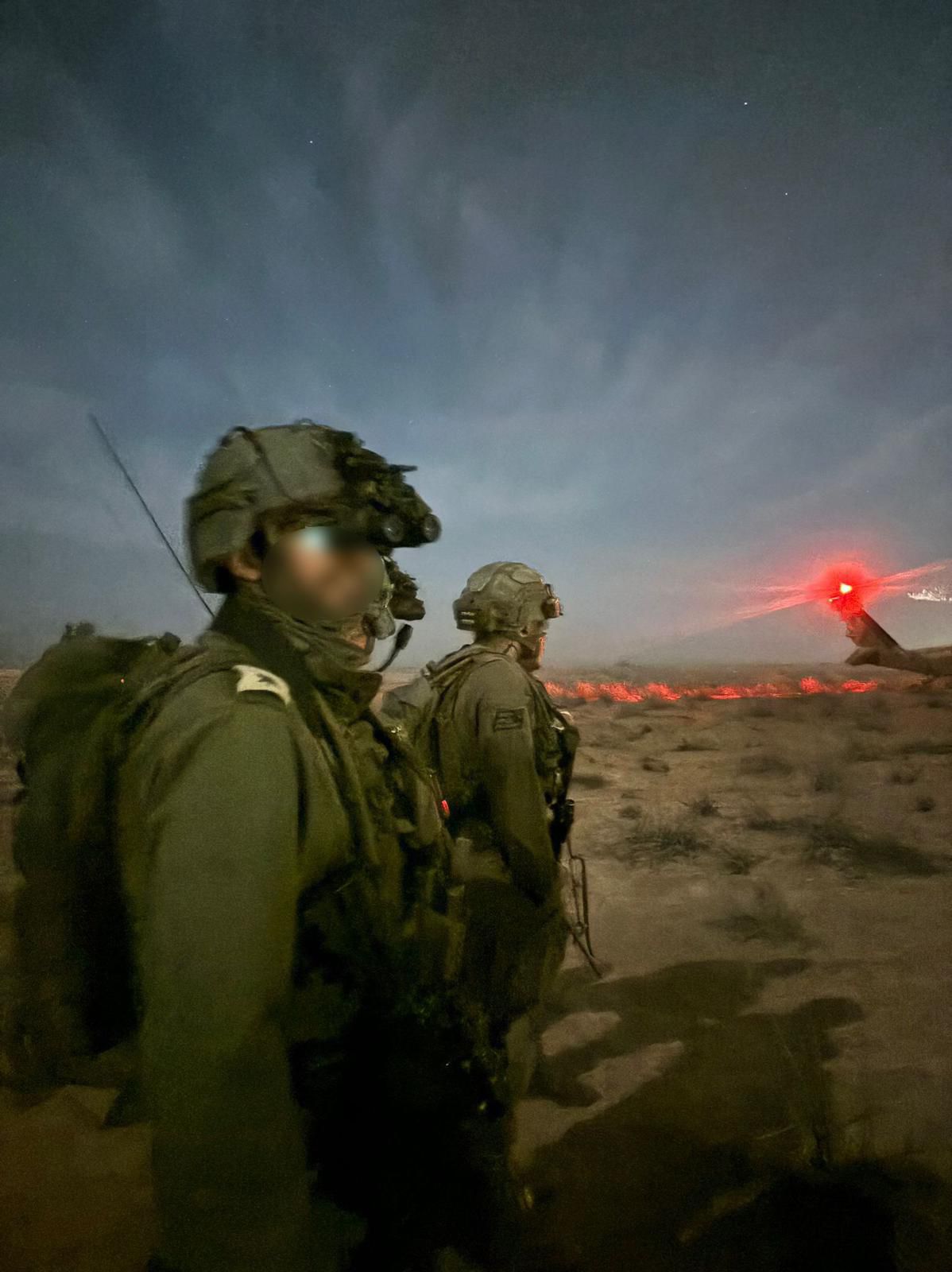 רס"ן א' במהלך התרגיל