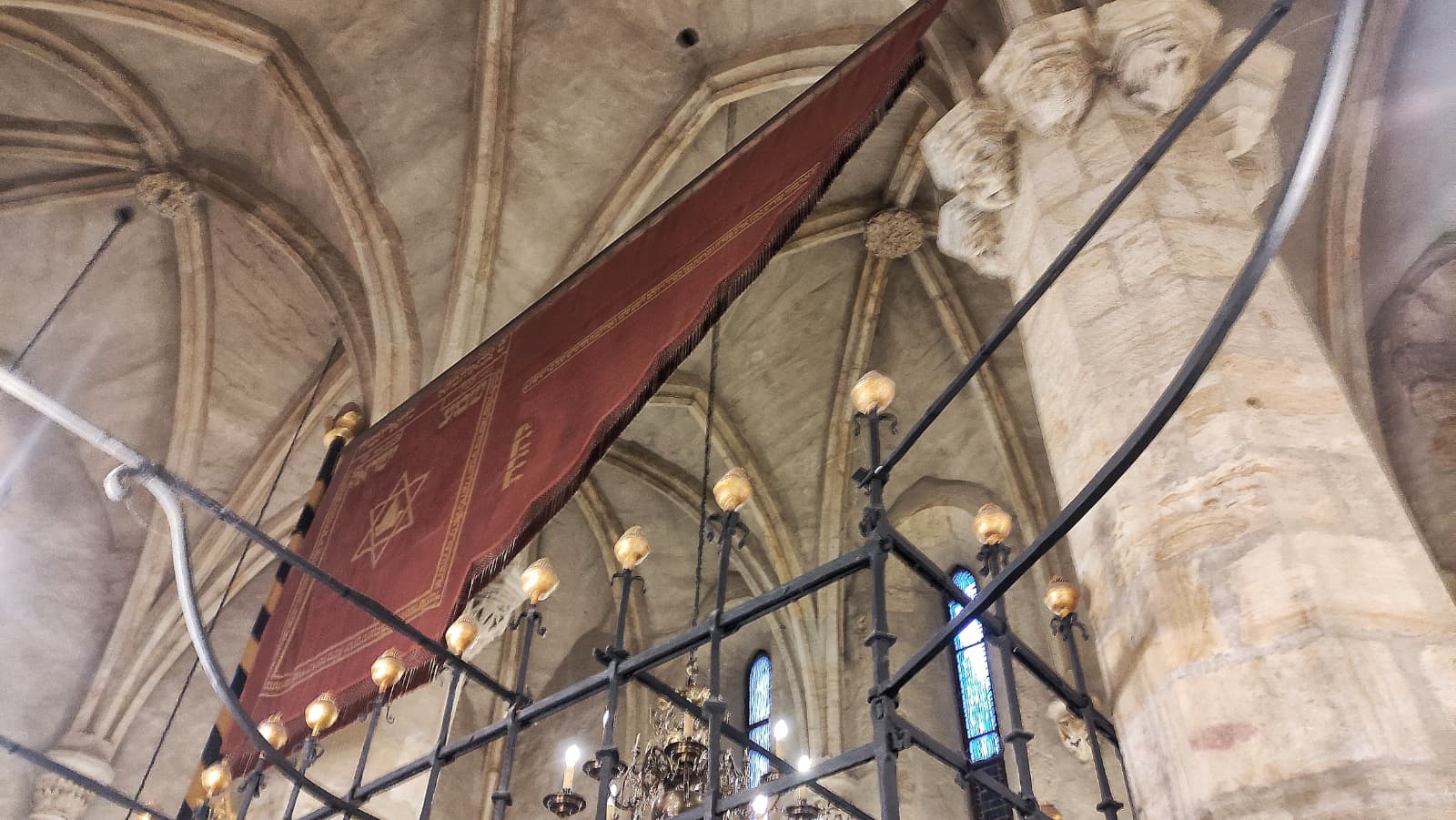 The flag of Prague's Jewish community