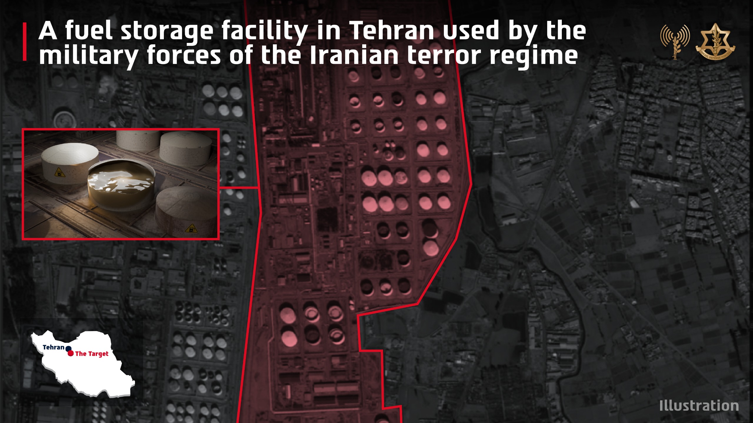 IDF strikes Iranian fuel storage facility