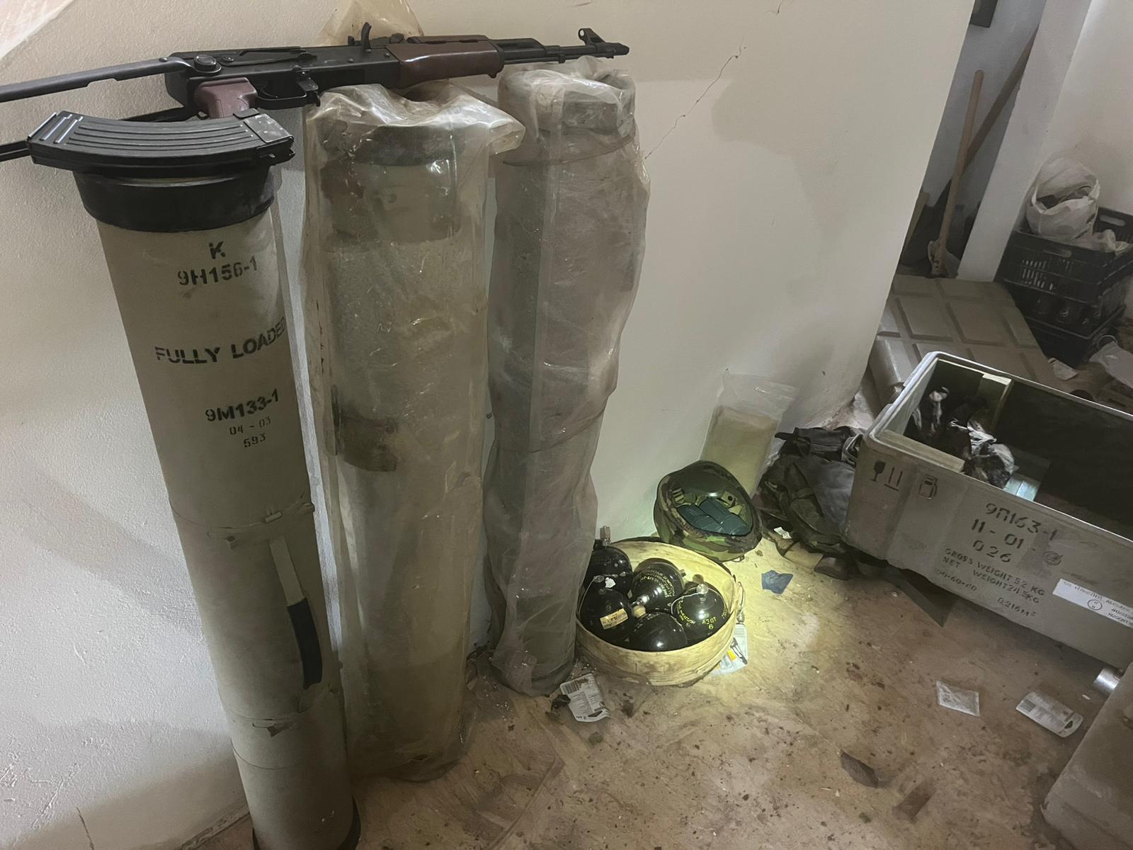 Hezbollah weapons in southern Lebanon